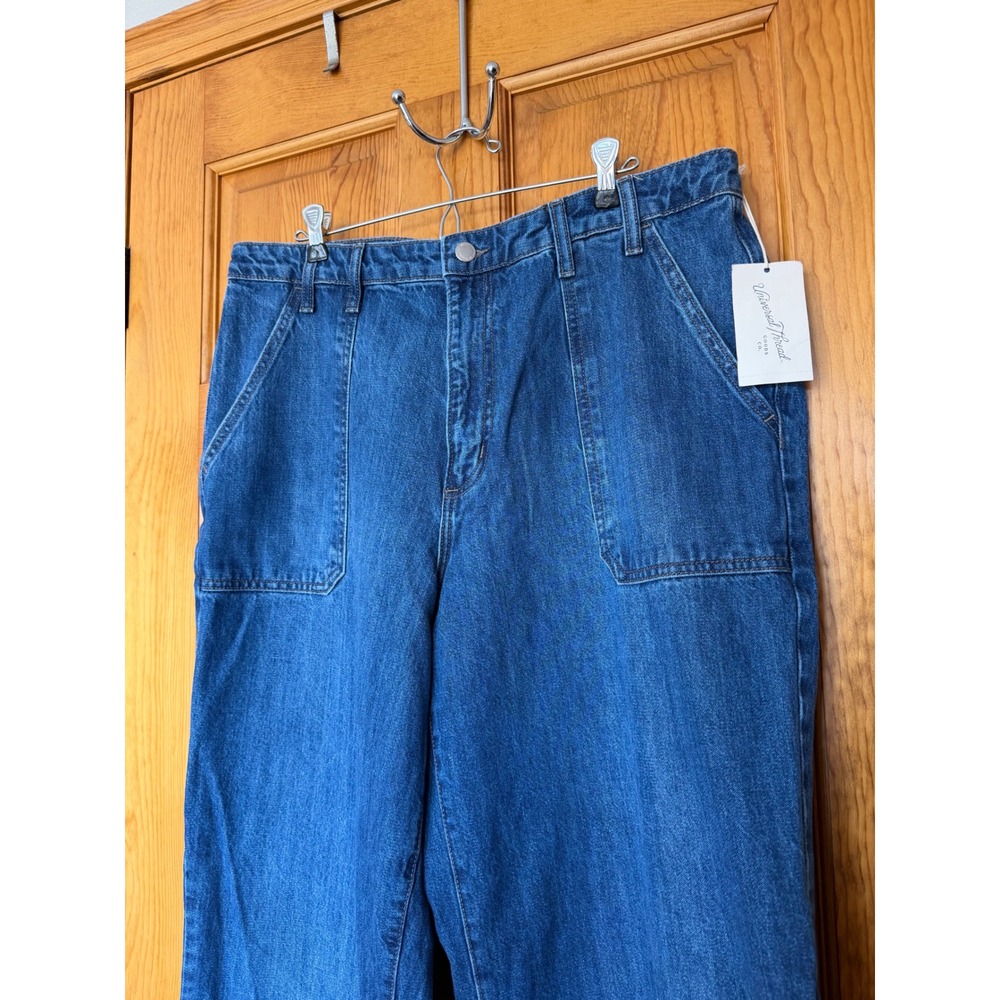 Universal Thread High Rise Wide Leg Jeans Womens 16 Regular Medium Wash NWT - Picture 2 of 6